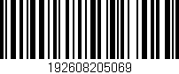 Código de barras (EAN, GTIN, SKU, ISBN): '192608205069'