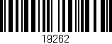 Código de barras (EAN, GTIN, SKU, ISBN): '19262'
