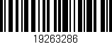 Código de barras (EAN, GTIN, SKU, ISBN): '19263286'