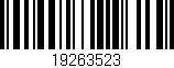Código de barras (EAN, GTIN, SKU, ISBN): '19263523'
