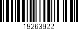 Código de barras (EAN, GTIN, SKU, ISBN): '19263922'