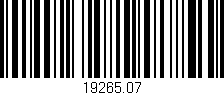 Código de barras (EAN, GTIN, SKU, ISBN): '19265.07'