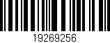 Código de barras (EAN, GTIN, SKU, ISBN): '19269256'