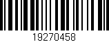 Código de barras (EAN, GTIN, SKU, ISBN): '19270458'