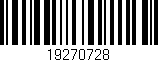 Código de barras (EAN, GTIN, SKU, ISBN): '19270728'