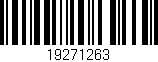 Código de barras (EAN, GTIN, SKU, ISBN): '19271263'