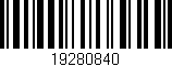 Código de barras (EAN, GTIN, SKU, ISBN): '19280840'