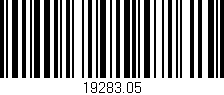 Código de barras (EAN, GTIN, SKU, ISBN): '19283.05'
