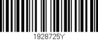 Código de barras (EAN, GTIN, SKU, ISBN): '1928725Y'