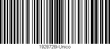 Código de barras (EAN, GTIN, SKU, ISBN): '1928726I-Unico'