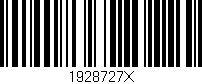 Código de barras (EAN, GTIN, SKU, ISBN): '1928727X'