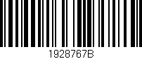 Código de barras (EAN, GTIN, SKU, ISBN): '1928767B'