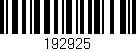 Código de barras (EAN, GTIN, SKU, ISBN): '192925'