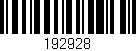 Código de barras (EAN, GTIN, SKU, ISBN): '192928'