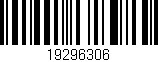 Código de barras (EAN, GTIN, SKU, ISBN): '19296306'