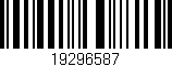 Código de barras (EAN, GTIN, SKU, ISBN): '19296587'