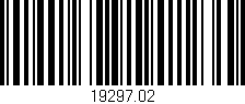 Código de barras (EAN, GTIN, SKU, ISBN): '19297.02'