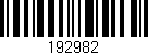 Código de barras (EAN, GTIN, SKU, ISBN): '192982'