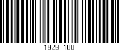Código de barras (EAN, GTIN, SKU, ISBN): '1929/100'