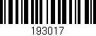 Código de barras (EAN, GTIN, SKU, ISBN): '193017'