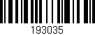 Código de barras (EAN, GTIN, SKU, ISBN): '193035'