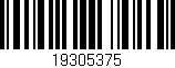 Código de barras (EAN, GTIN, SKU, ISBN): '19305375'