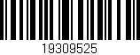 Código de barras (EAN, GTIN, SKU, ISBN): '19309525'
