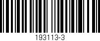 Código de barras (EAN, GTIN, SKU, ISBN): '193113-3'