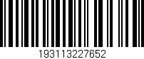 Código de barras (EAN, GTIN, SKU, ISBN): '193113227652'