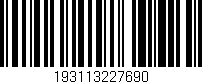 Código de barras (EAN, GTIN, SKU, ISBN): '193113227690'