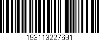 Código de barras (EAN, GTIN, SKU, ISBN): '193113227691'