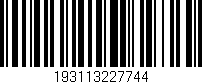 Código de barras (EAN, GTIN, SKU, ISBN): '193113227744'