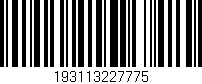 Código de barras (EAN, GTIN, SKU, ISBN): '193113227775'