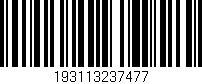 Código de barras (EAN, GTIN, SKU, ISBN): '193113237477'