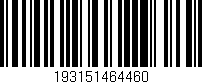 Código de barras (EAN, GTIN, SKU, ISBN): '193151464460'