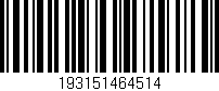 Código de barras (EAN, GTIN, SKU, ISBN): '193151464514'