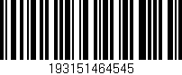Código de barras (EAN, GTIN, SKU, ISBN): '193151464545'