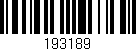 Código de barras (EAN, GTIN, SKU, ISBN): '193189'