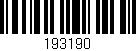 Código de barras (EAN, GTIN, SKU, ISBN): '193190'