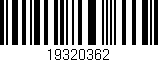 Código de barras (EAN, GTIN, SKU, ISBN): '19320362'