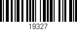 Código de barras (EAN, GTIN, SKU, ISBN): '19327'