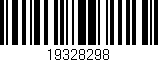 Código de barras (EAN, GTIN, SKU, ISBN): '19328298'