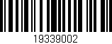 Código de barras (EAN, GTIN, SKU, ISBN): '19339002'