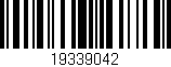Código de barras (EAN, GTIN, SKU, ISBN): '19339042'