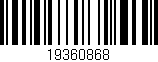 Código de barras (EAN, GTIN, SKU, ISBN): '19360868'
