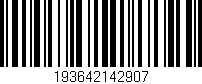 Código de barras (EAN, GTIN, SKU, ISBN): '193642142907'