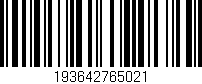 Código de barras (EAN, GTIN, SKU, ISBN): '193642765021'