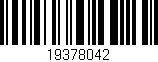 Código de barras (EAN, GTIN, SKU, ISBN): '19378042'