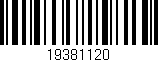 Código de barras (EAN, GTIN, SKU, ISBN): '19381120'