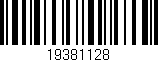 Código de barras (EAN, GTIN, SKU, ISBN): '19381128'